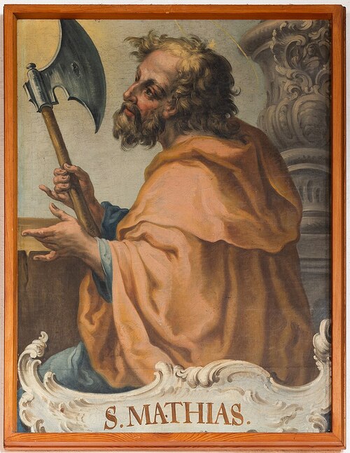 Apostel Matthias Gemälde von Joseph Wannenmacher (Laurentiuskirche – Dornstadt Scharenstetten)